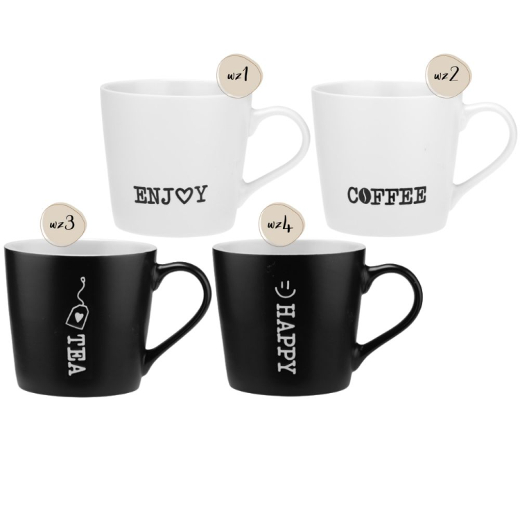 Kubek BLACK OR WHITE 400ml RAVI